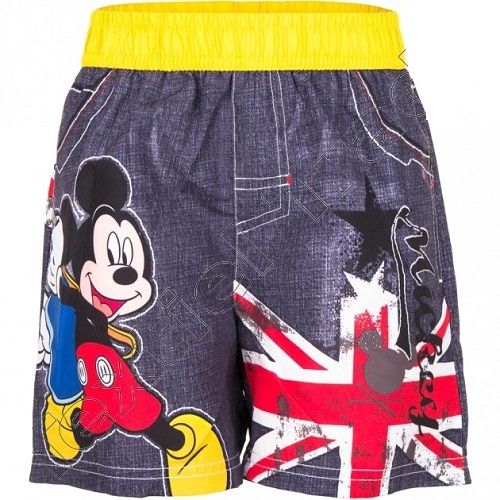 Boys Mickey Swim Trunk- Yellow