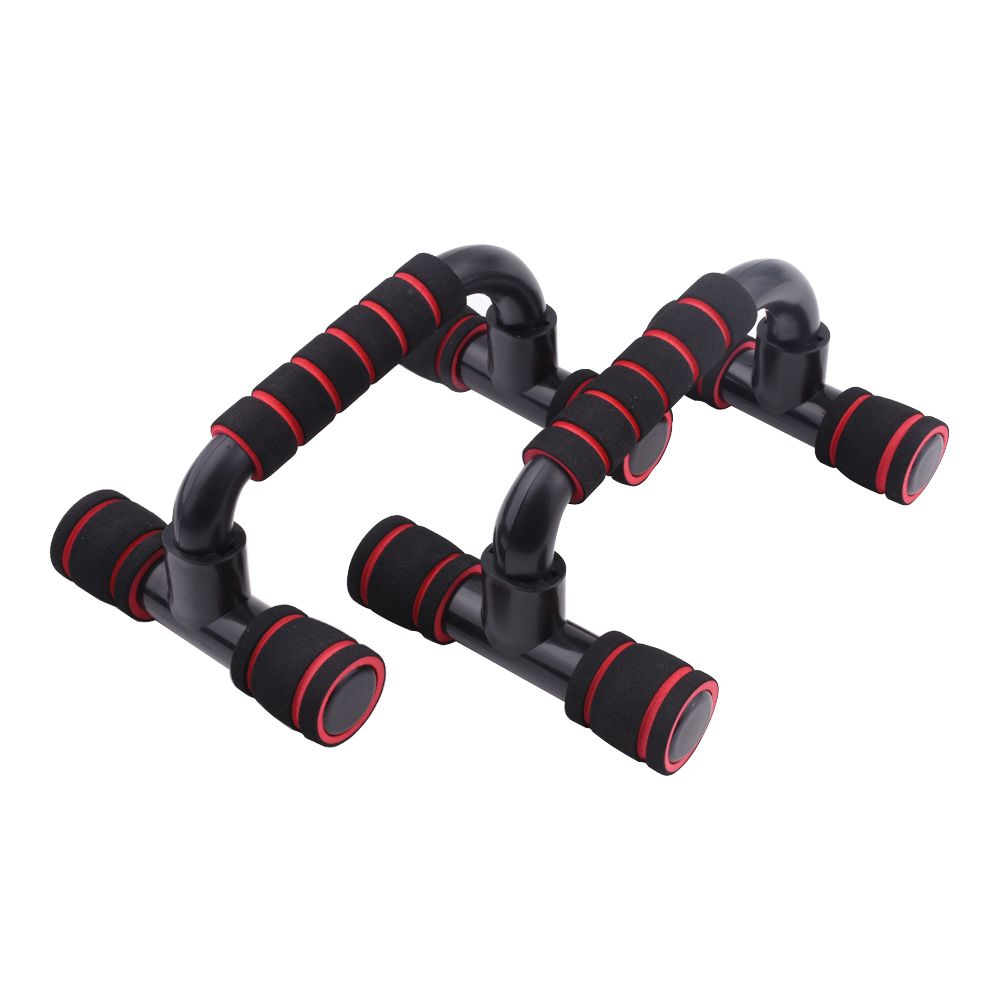 Bars Home Workout Rack Exercise Stand Fitness Equipment Foam Handle For Floor Men-Gray