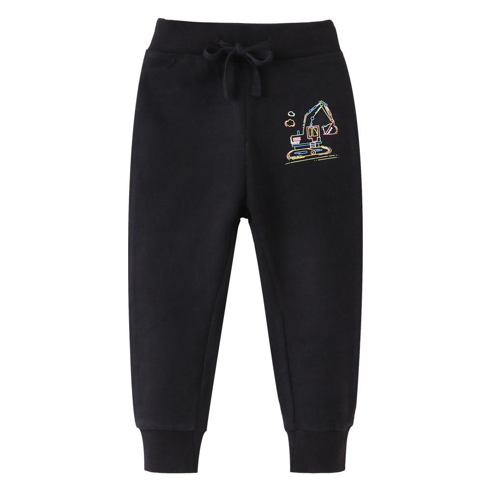 Autumn And Winter New Children's Clothing Crawler Boy's Solid Color Casual Long Pants Knit