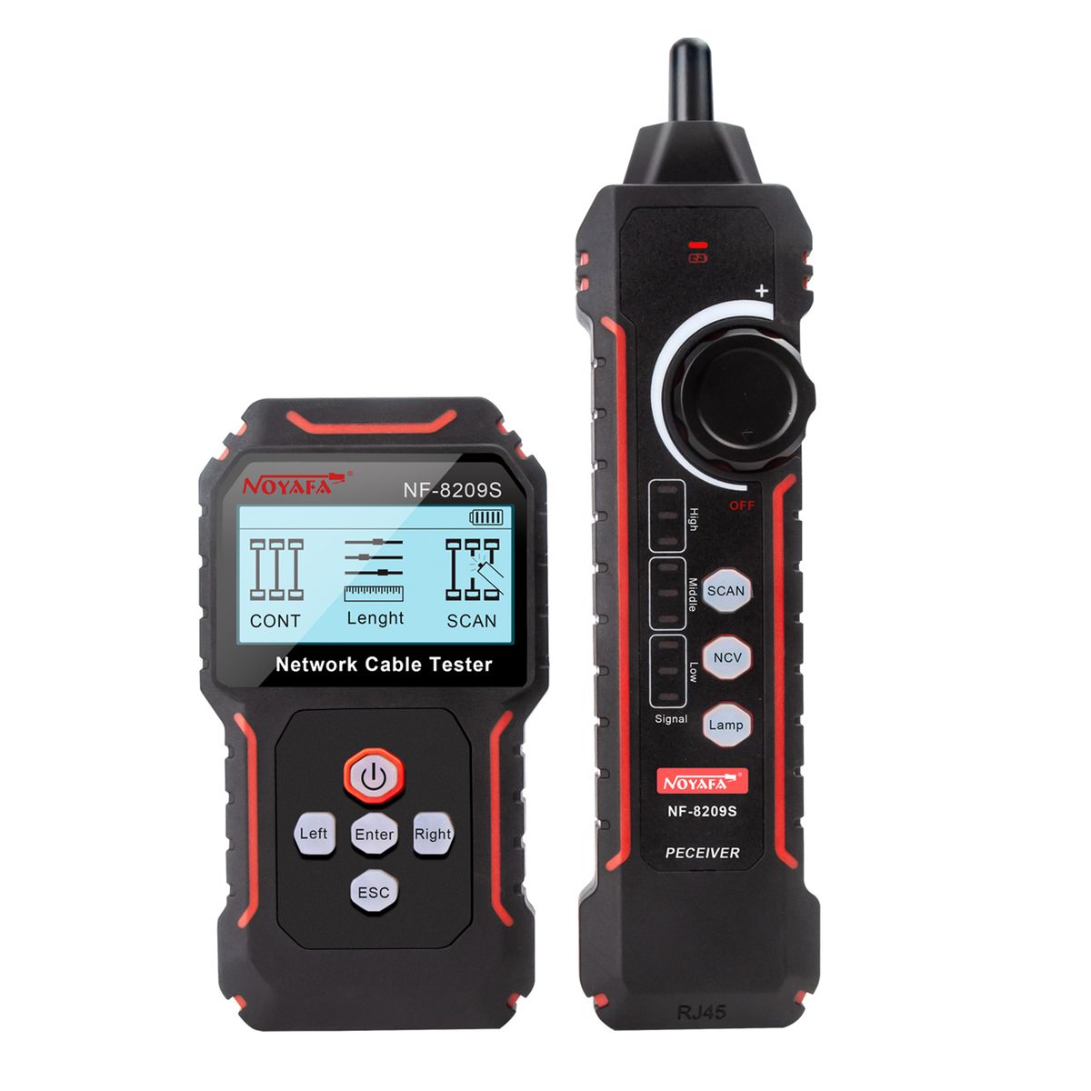 NF-8209S POE Wire Checker LCD Display Measure Length