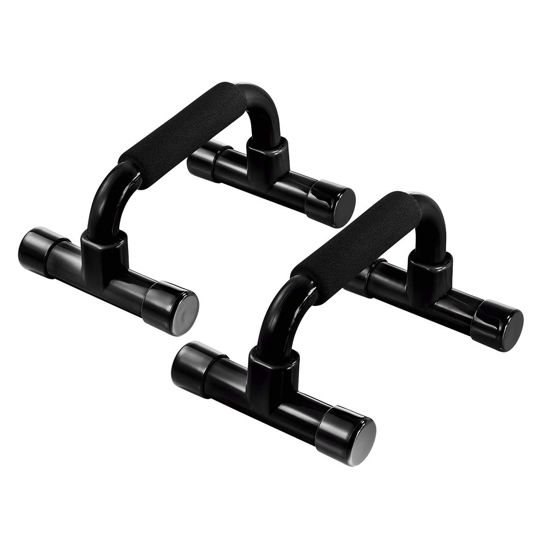 Bars Home Workout Rack Exercise Stand Fitness Equipment Foam Handle For Floor Men-black