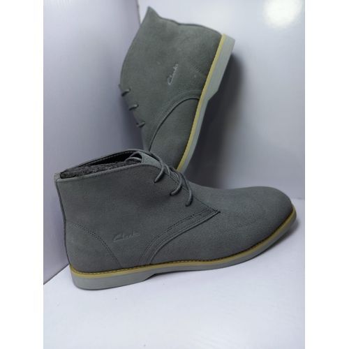 Men High Lace-up Boot Grey