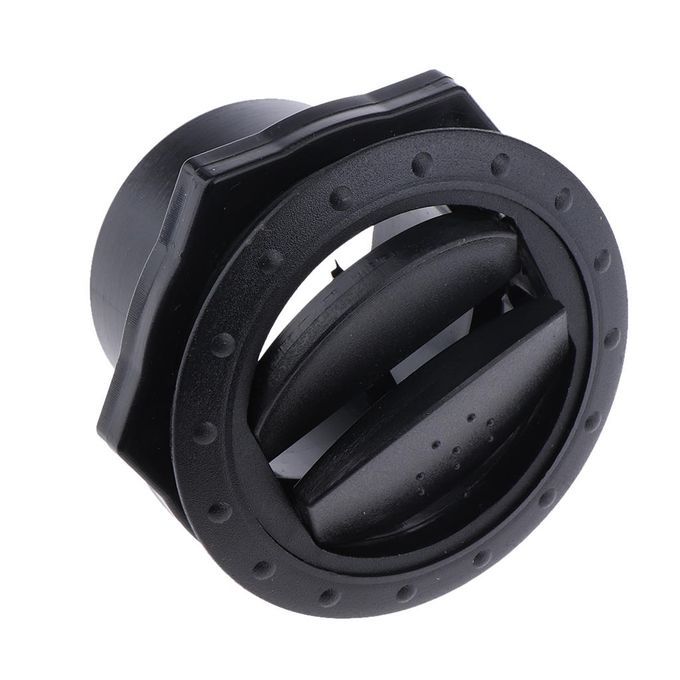 RV Yacht Interior Side Roof Air Vent Ventilation Outlet Black 70x45mm