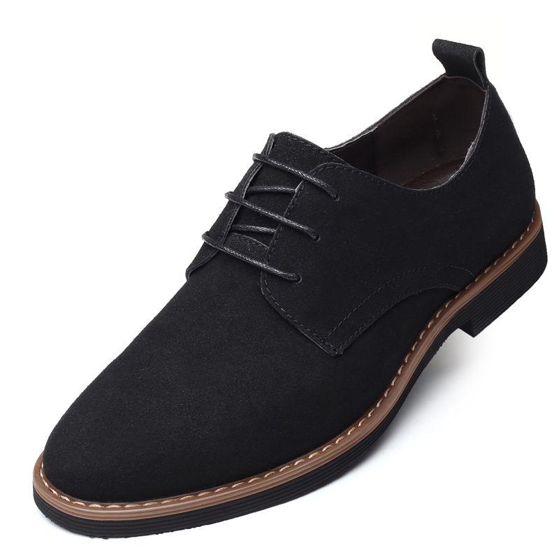 Formal Shoes For Men Suede Leather Shoes Business Wedding Footwear