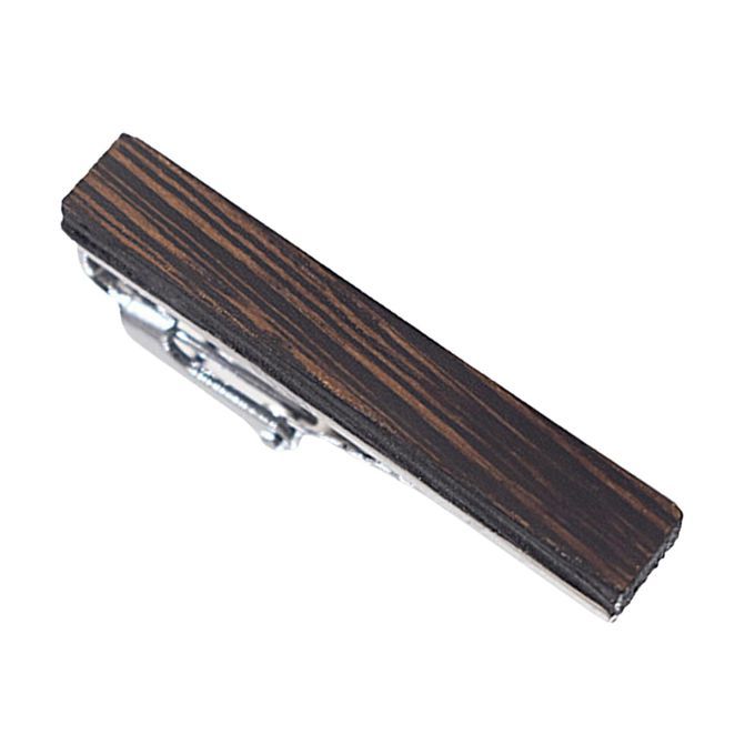 Wood Men Fashion Tie Clips Pinch Necktie Bar Clasps Door Frame