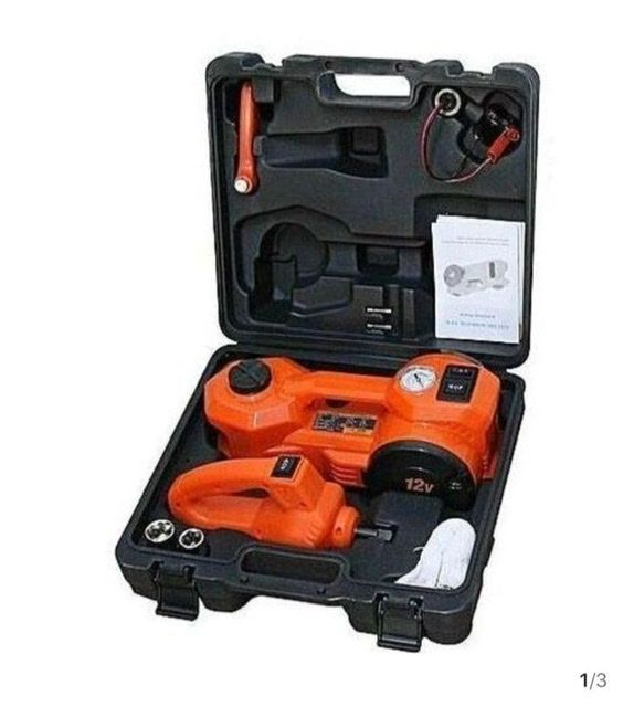 3in1,  Big 7Ton Auto Electric Hydraulic Floor Jack Lift  Double Motor
