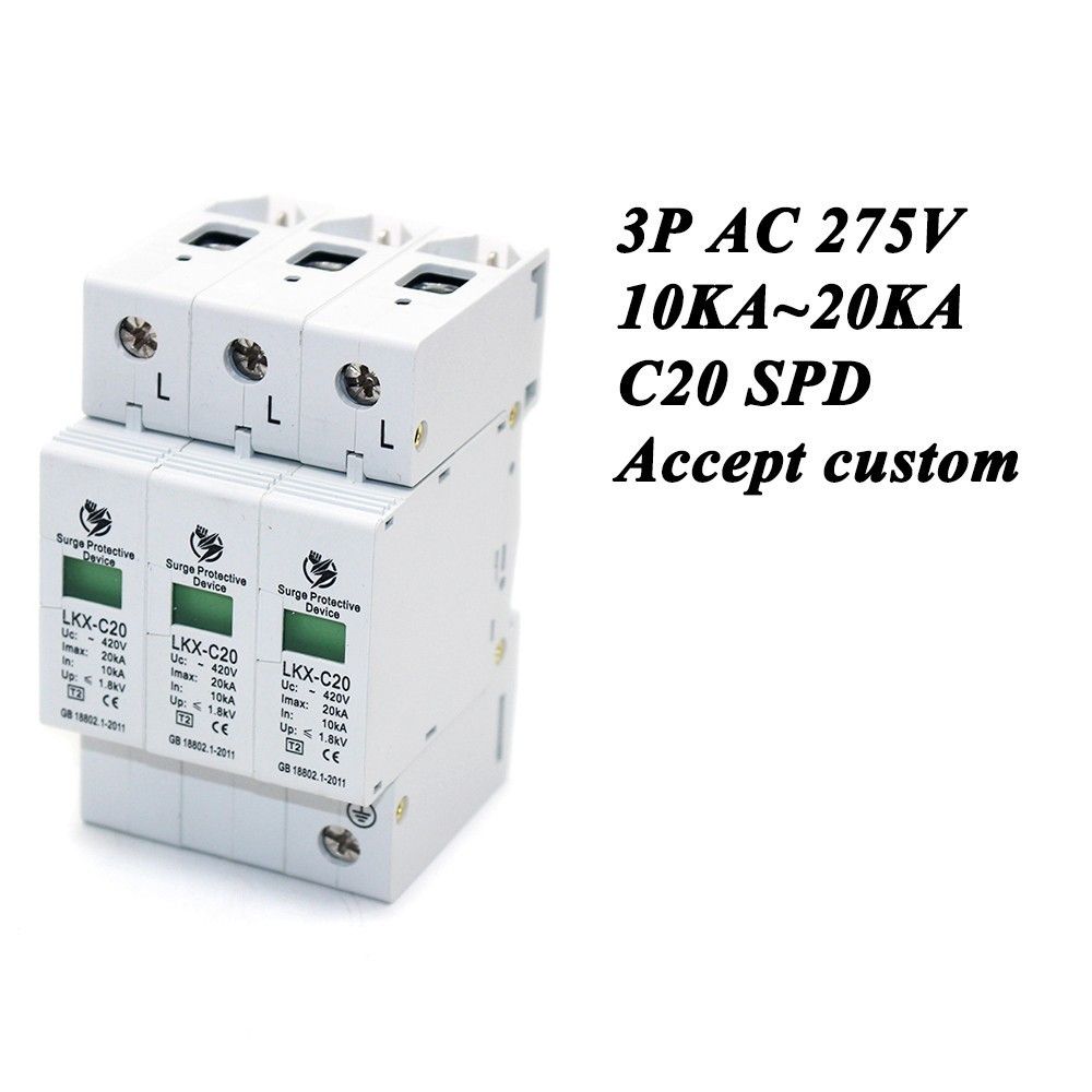 ~275V 10KA~20KA Sale SPD Hot House C20-3P Surge AC