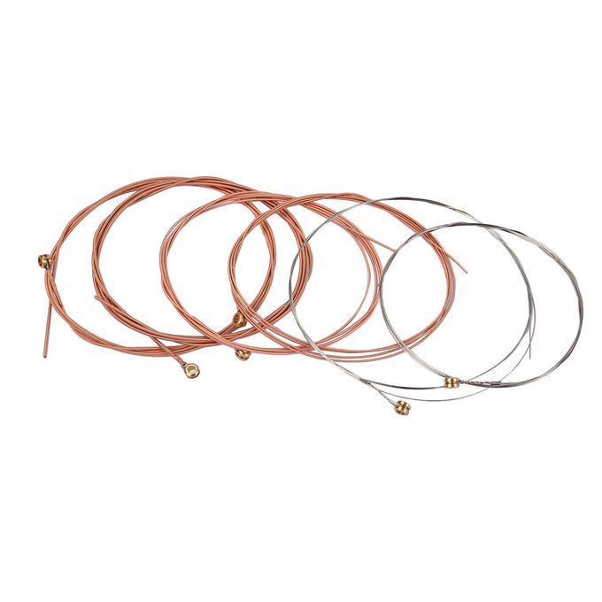 6pcs Acoustic Guitar Strings Red Bronze Strings For Blues Jazz Classic