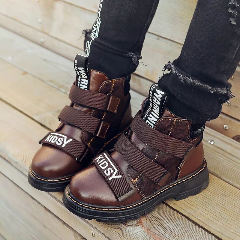 Boys Genuine Leather Brown Boot