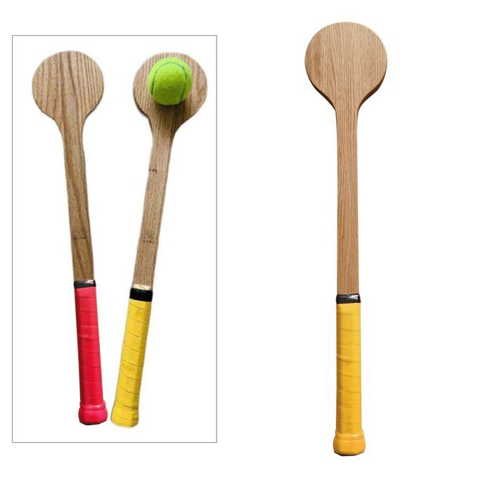 Tennis Sweet Pointer Spoon Wooden Mid Sweet Point Hit Training Yellow