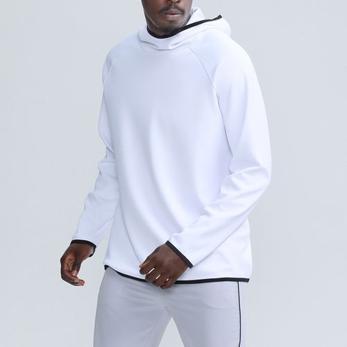 Men's Long Sleeve Hooded Sports Sweatshirt Stand Collar Fashion Top