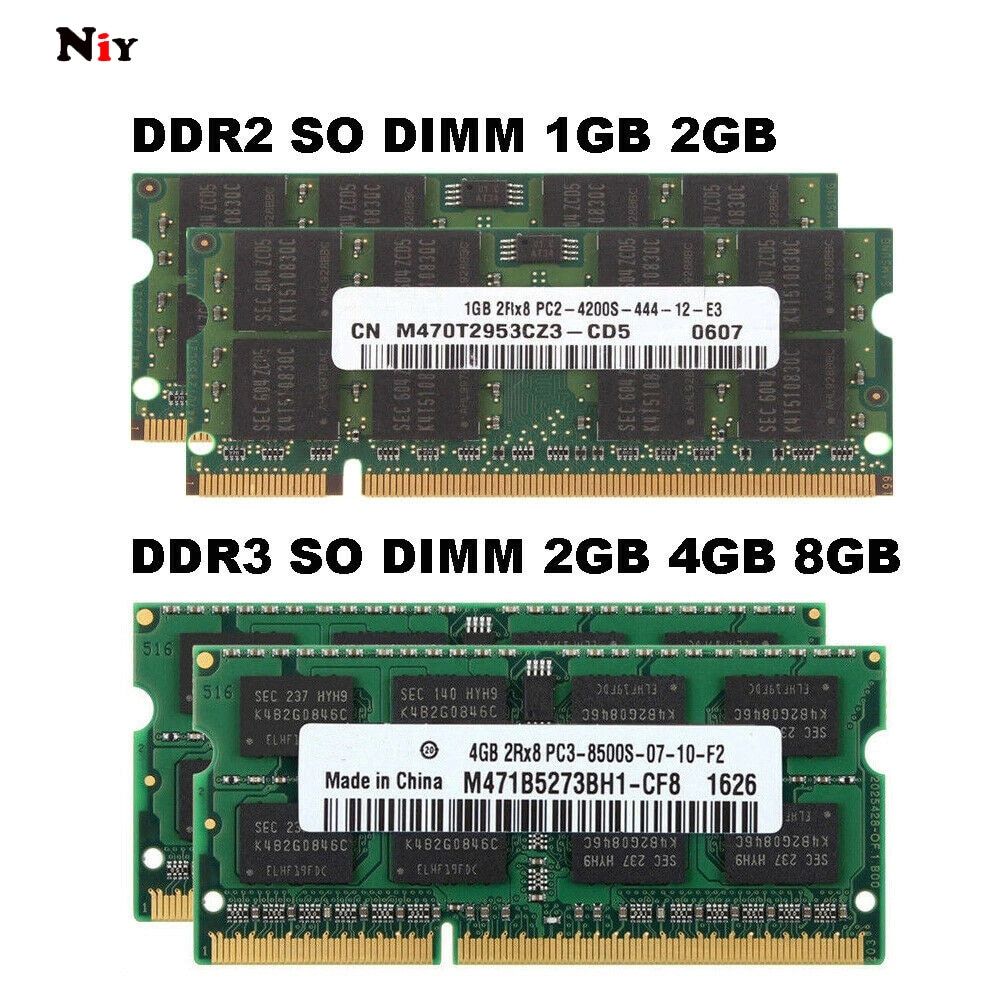 Samsung Ram 1gb 2gb 4 Gb 8 Gb Ddr2 Ddr3 5300 6400 10600 Lap