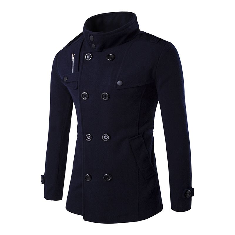 British Style Winter Coat Men Brand New Double Breasted Trench Coat
