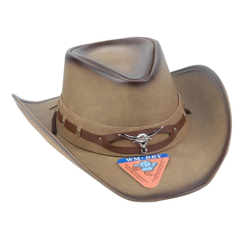 Cowboy Hat with Wide Belt Perfect for Western Themed Parties