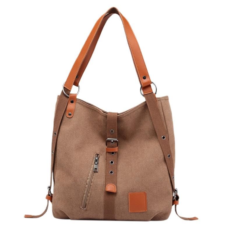 Mummy Bag Backpack Handbag Large Capacity Canvas Shoulder