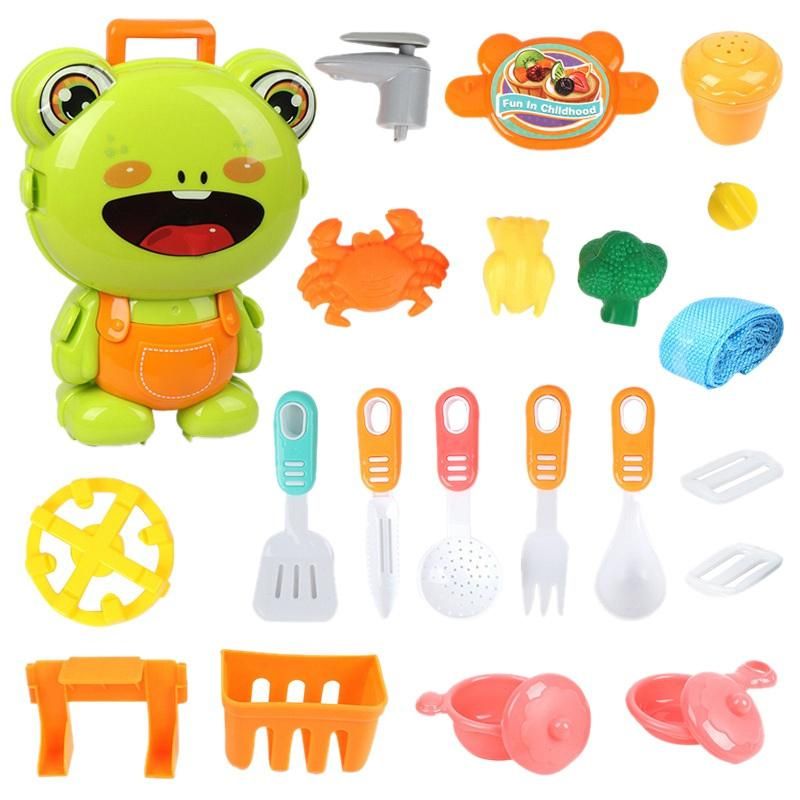 Children's Cartoon Backpack Through Home Suitcase Frog