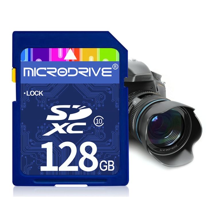 Microdrive 128GB Cl 10 SD Memory Card