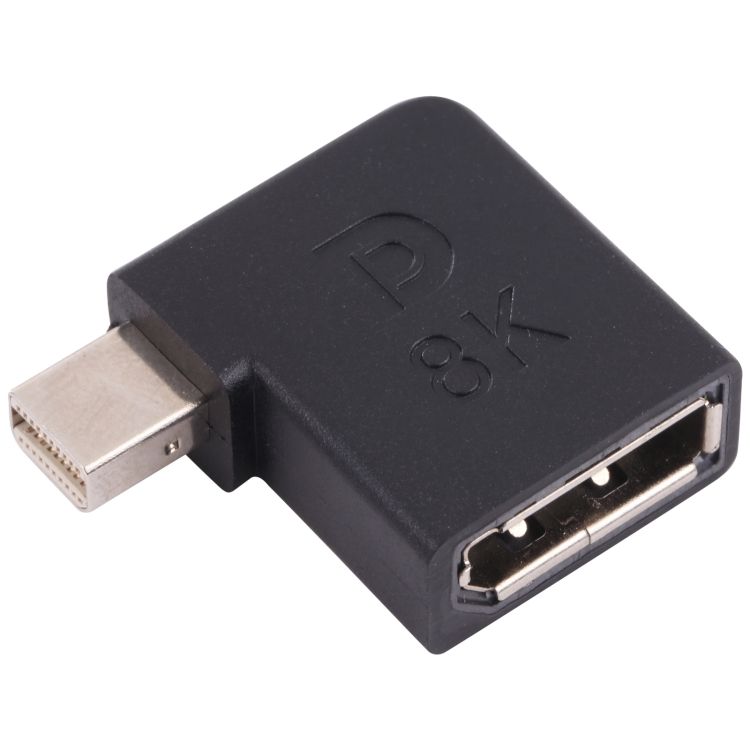 Mini DisplayPort Male To DisplayPort Female Elbow Adapter