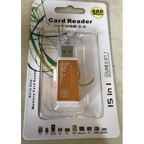All In 1 USB 2.0 Micro Card Reader(blue)