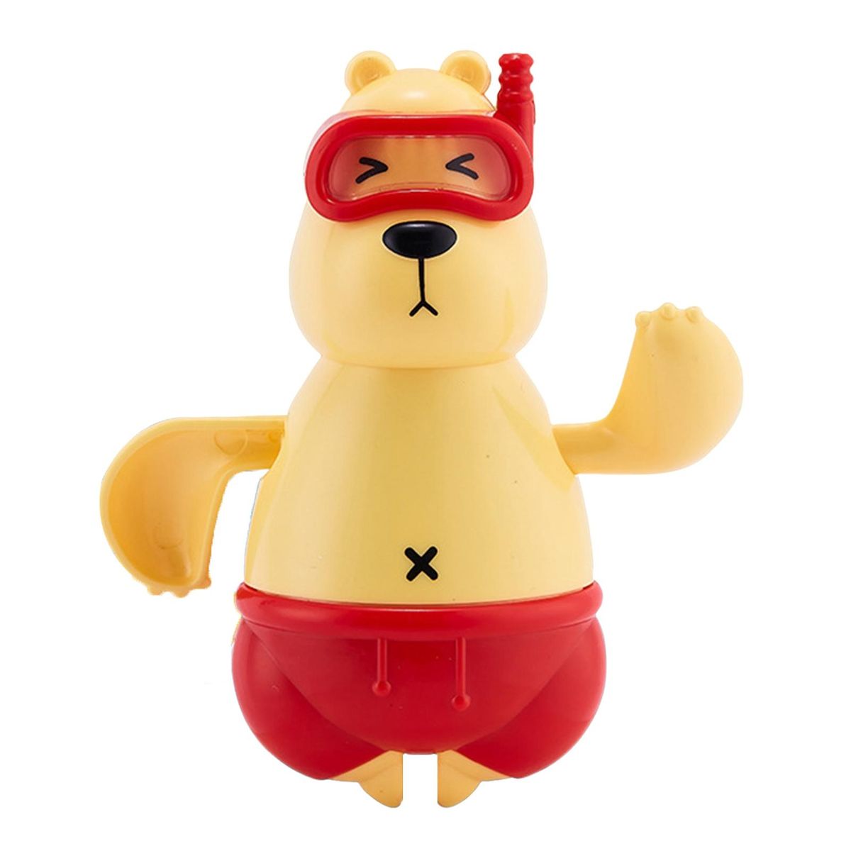 Swimming Polar Bear Toy Adorable Polar Bear Bath Toy Fun for Kids Yellow Red