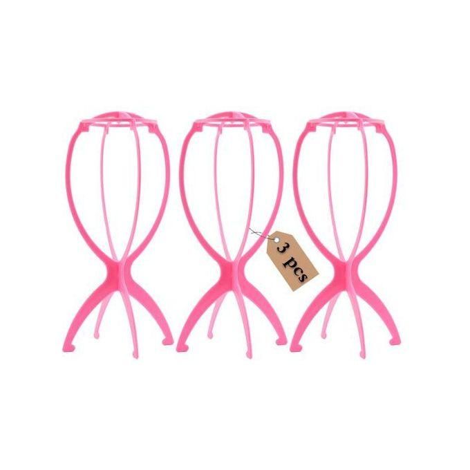 Collapsible Plastic Hair Wigs Hanger Display Drying Storage Stand