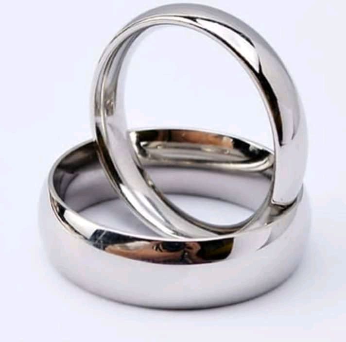 Stainless Steel Wedding Bands-silver