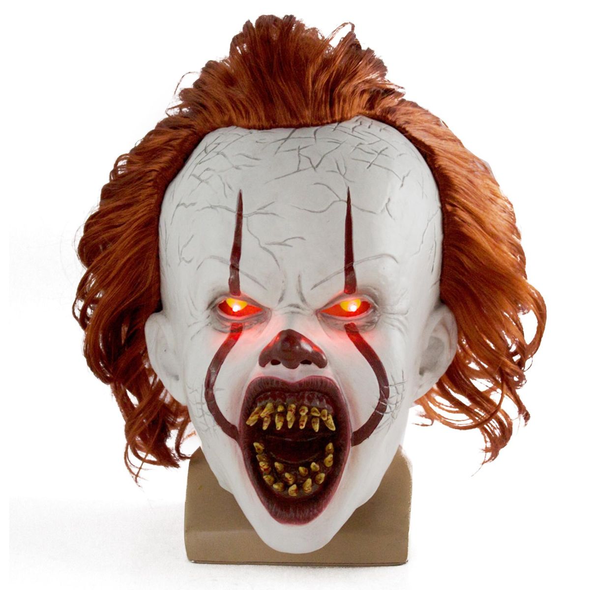Halloween Mask Creepy Pennywise Scary Clown Full Face Horror Costume Party Festival Cosplay Decoration Prop for Adult