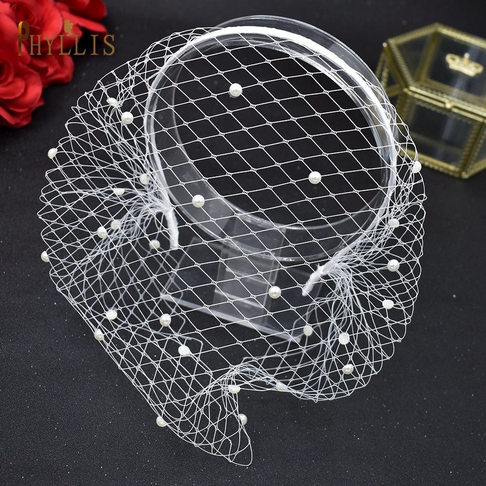 JM20 -JM06 Rhinestone Women's Fascinating Veil Retro Charming Hat Bridal Veil
