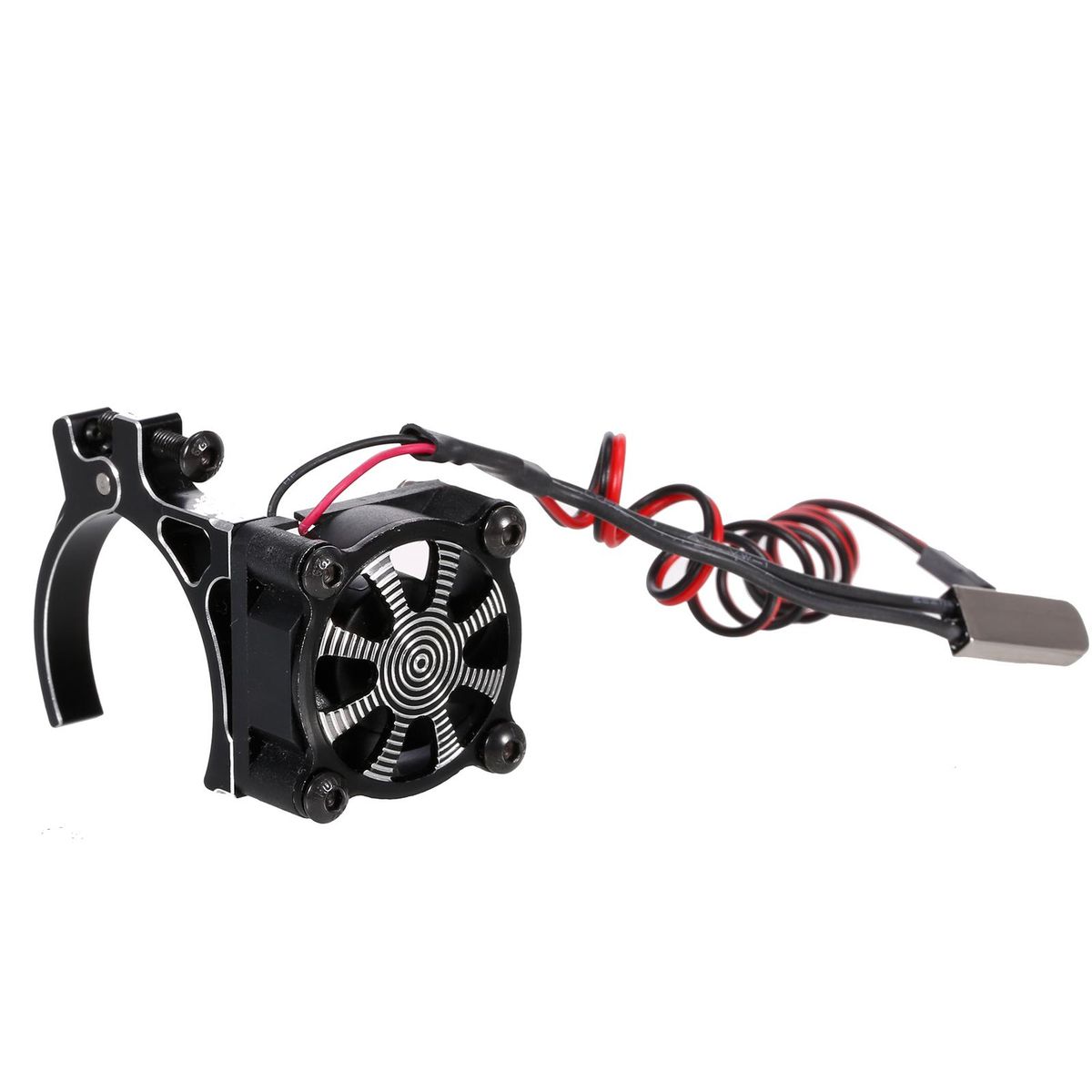 Motor Cooling Fan Motor Radiator Heatsink with Thermal Sensor for 3600 Series Motor 550/540 Motor Compatible with Traxxas Hsp Redcat Rc4wd Tamiya Axial Car