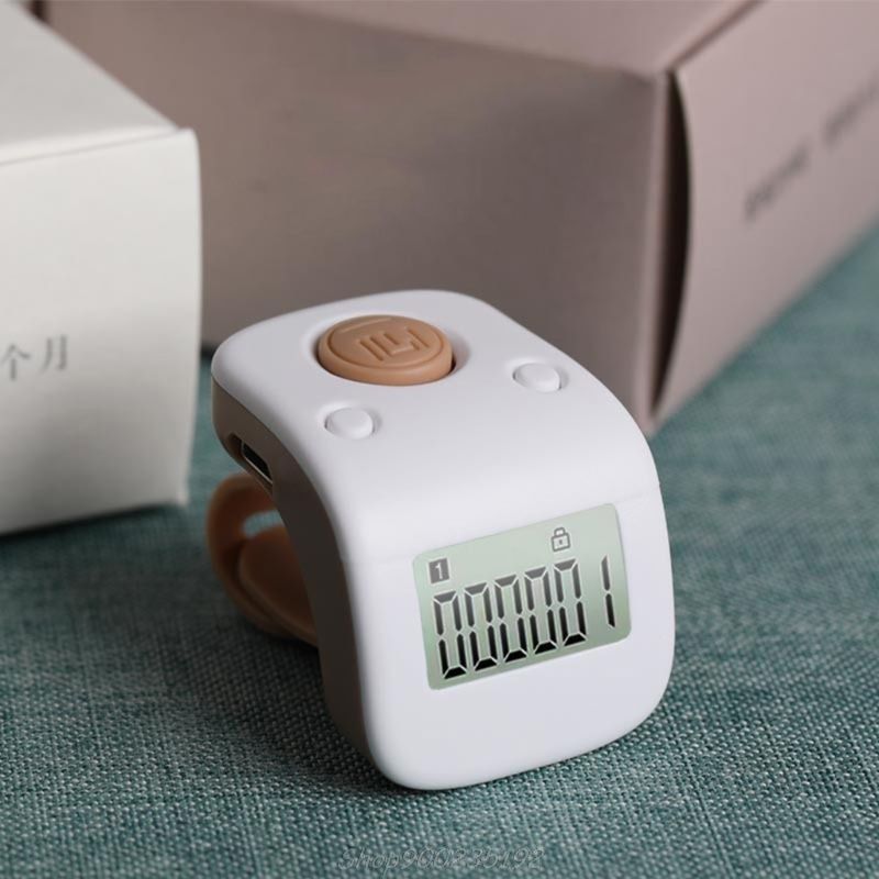 Mini Rechargeable Digital LCD Electronic Finger Ring Hand