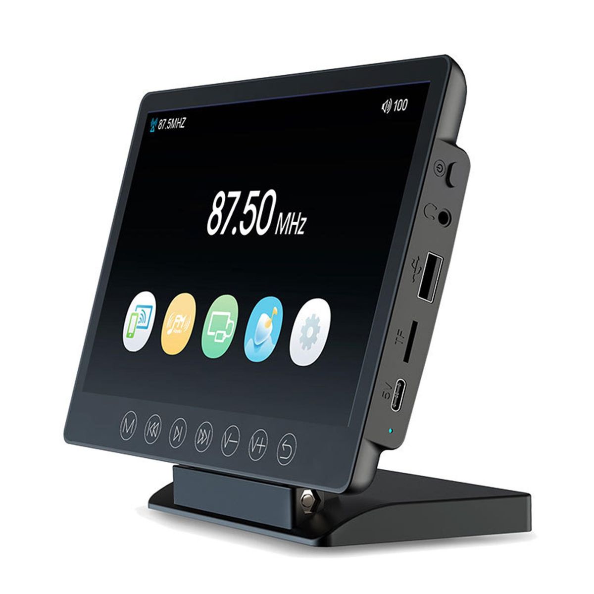 1 Set Car Monitor Car Radio MP5 Player FM Audio Display Black