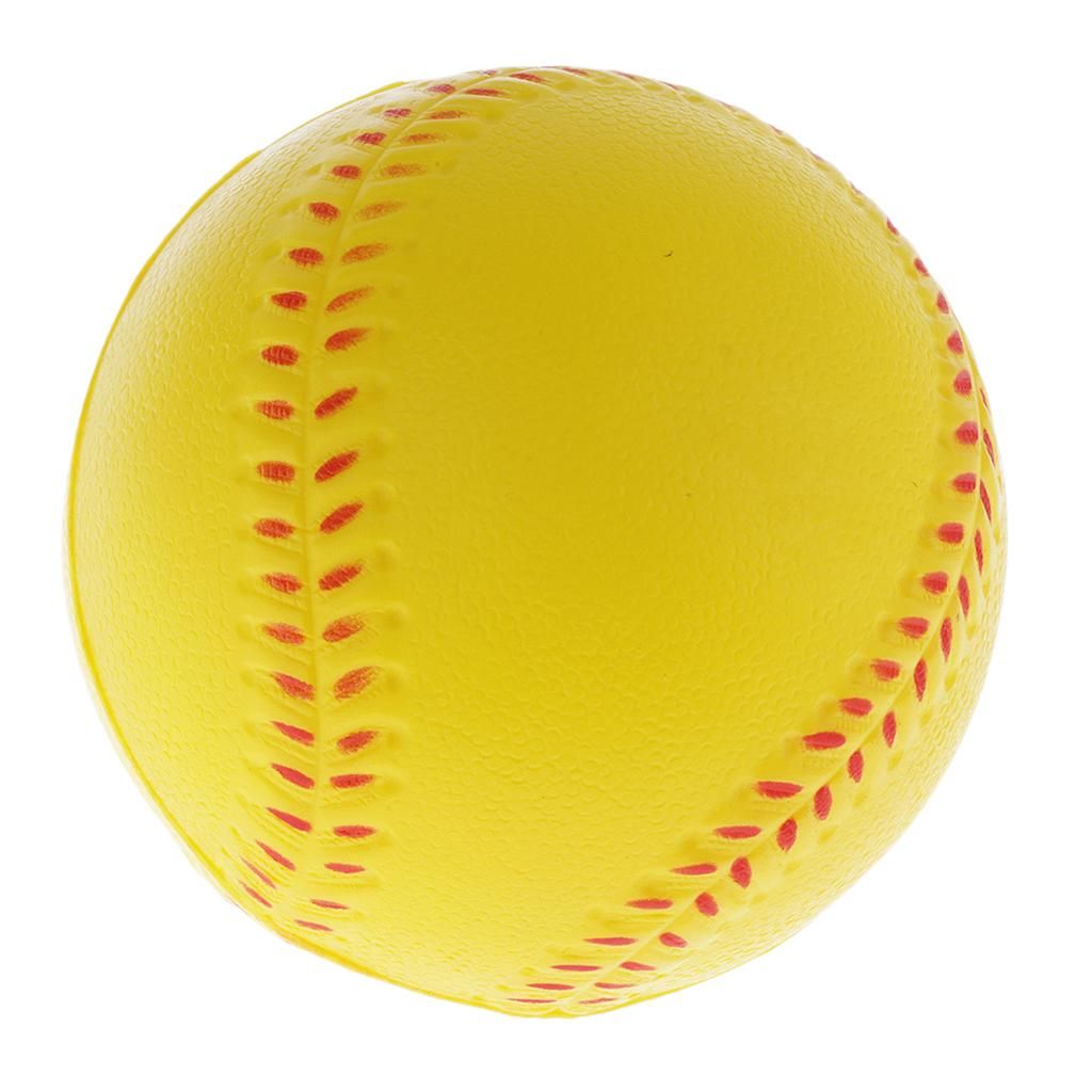 Pitcher's Soft Training Softball, PU Foam Yellow Baseball Ball For