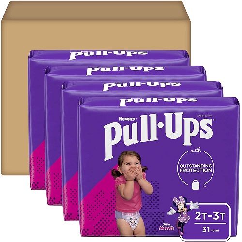 Pull-Ups Learning Designs Girls Training Pants, 2T-3T, 124Ct