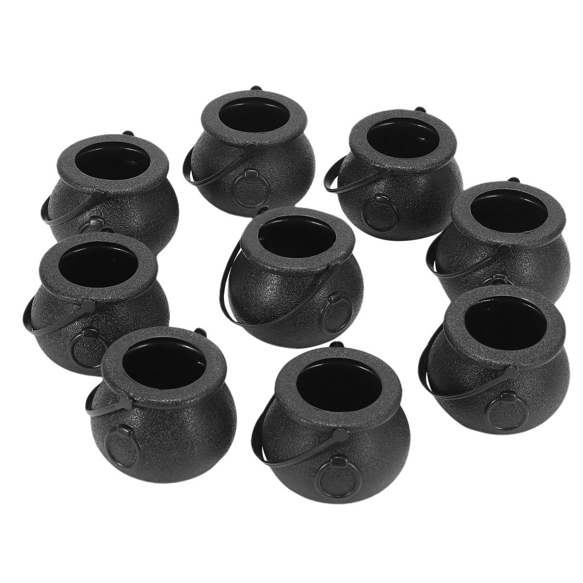 10Pcs Black Candy Holder Pot Candy Bucket for