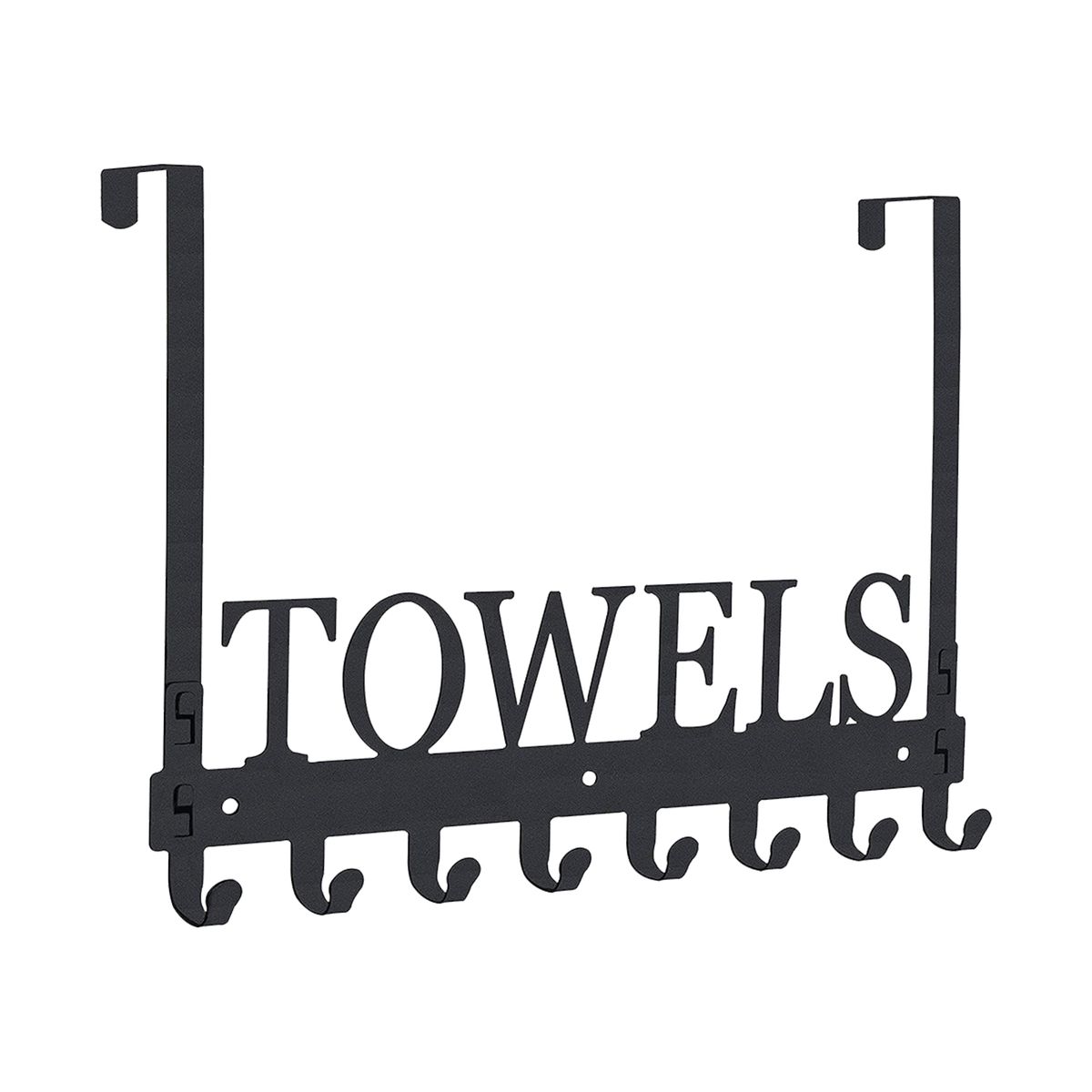 2 In 1 Over Door Hooks Wall Mount Towel Rack Towel Hooks For