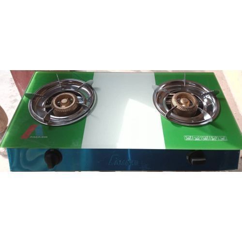 Amaze Table Top Gas Cooker With Glass Top - 2 Burner