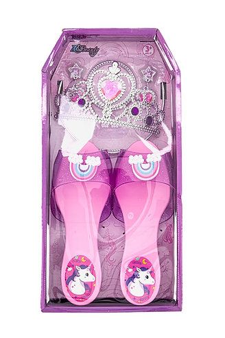 Princess Dress Up Shoes, Pink Combo