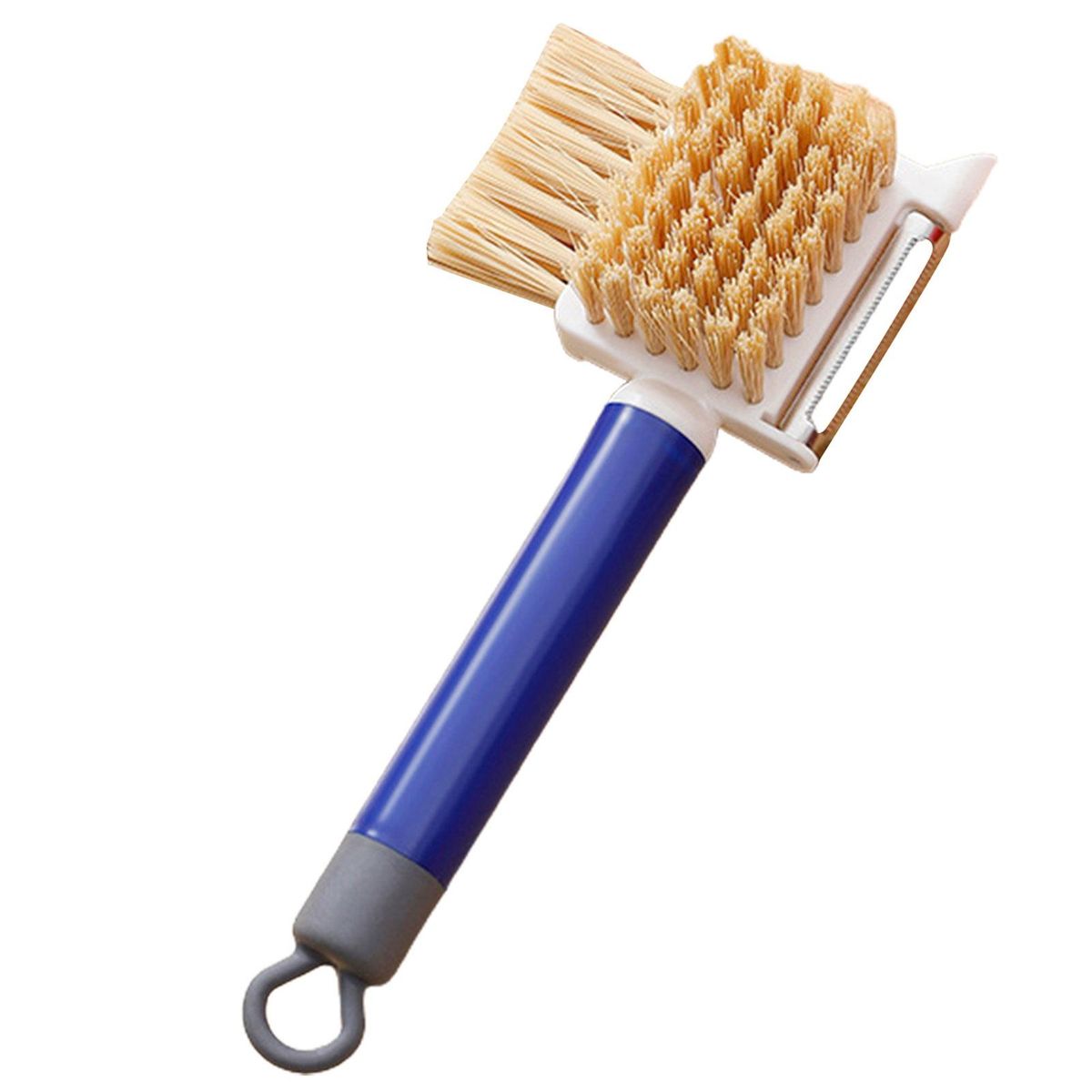 Fruit And Vegetable Brush Efficiently Prepare Food Potato Peeling Cleaning Brush Blue