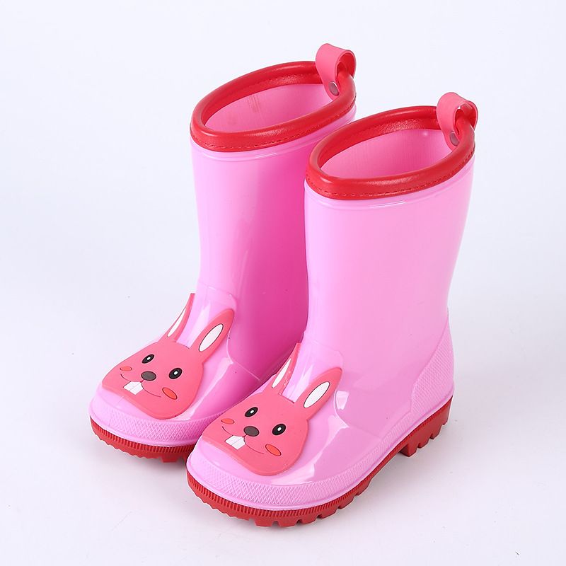 Children Non-Slip Plus Cartoon Short Rain Boots Rainboots Kids Rubber Shoes