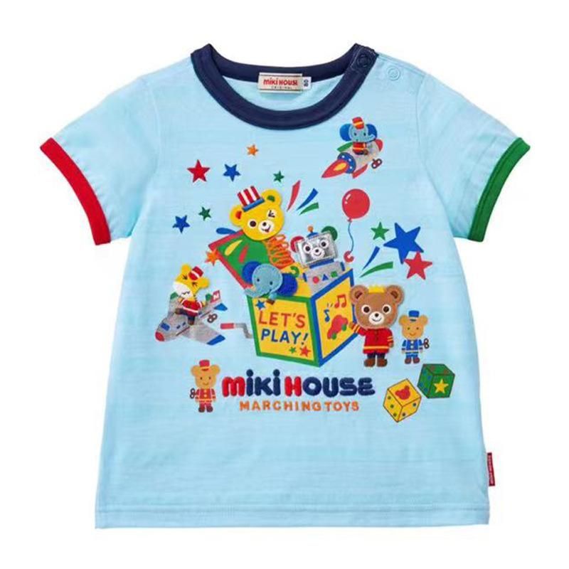 Hot-Selling New Arrival Boys And Girls Baby Mk Front And Rear Full Print Short Sleeve Mult
