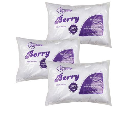 3 Units Berry Fibre Pillow (Bed Pillow)