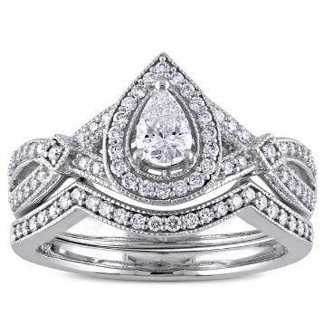 Queen Sterling Silver Bridal Set