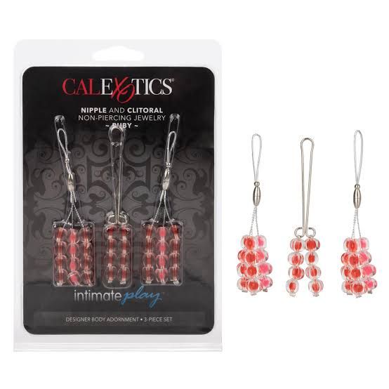 Nipple And Clitoral Non-Piercing Body Jewelry-Ruby