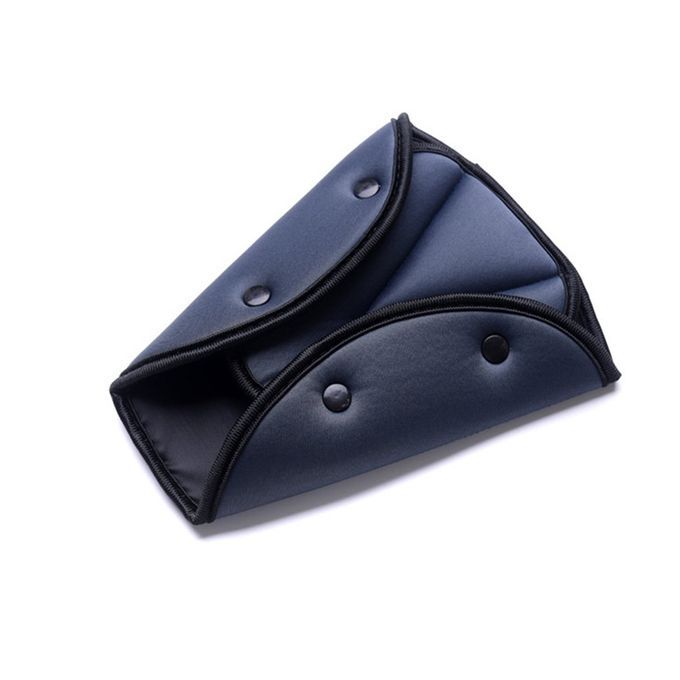 Car Child Seat Belt Retainer Triangle Anti-neck Adjuster-Gray-