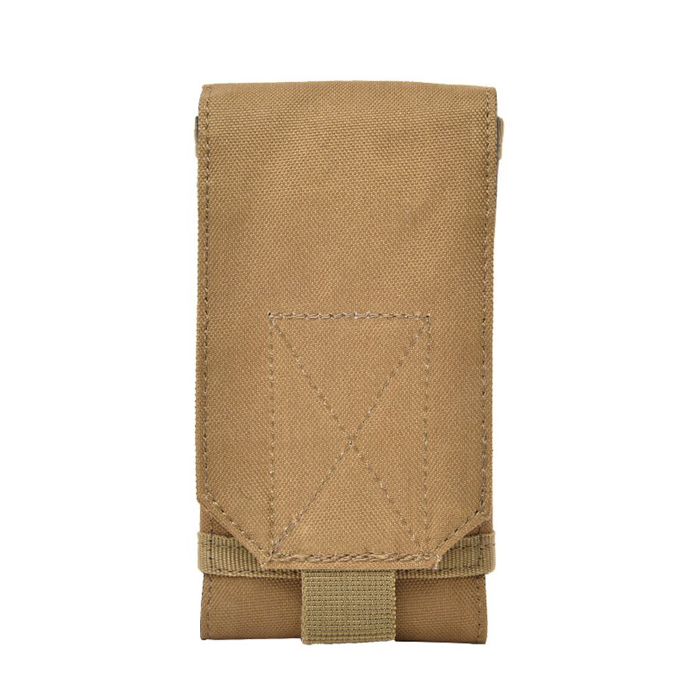 Outdoor Tactical Oxford Cloth Mobile Phone Holder Belt-Khaki