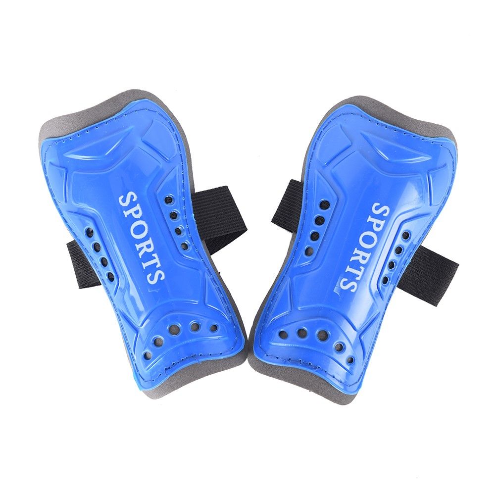 1 Pair Sports Soccer Shin Guard Pad Sleeve Leg Knee Support Football Sleeve Shinguard For Adult Teens Children-blue