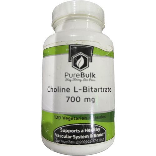 Choline 700 Mg Pure From Bitartrate 120Capsu
