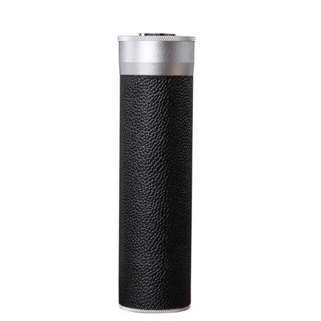 Portable Travel Cigar Case Leather Aluminium Alloy Lined Cigar Tube Mini Humidor With Humidifier Hygrometer Box Fit 4 Cigars