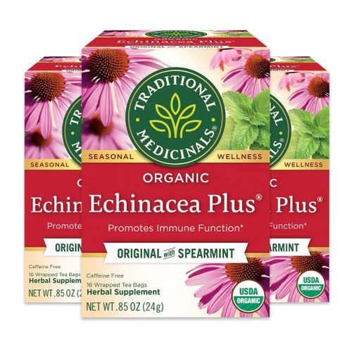 Organic Echinacea Plus Seasonal Tea,16Ct X 3