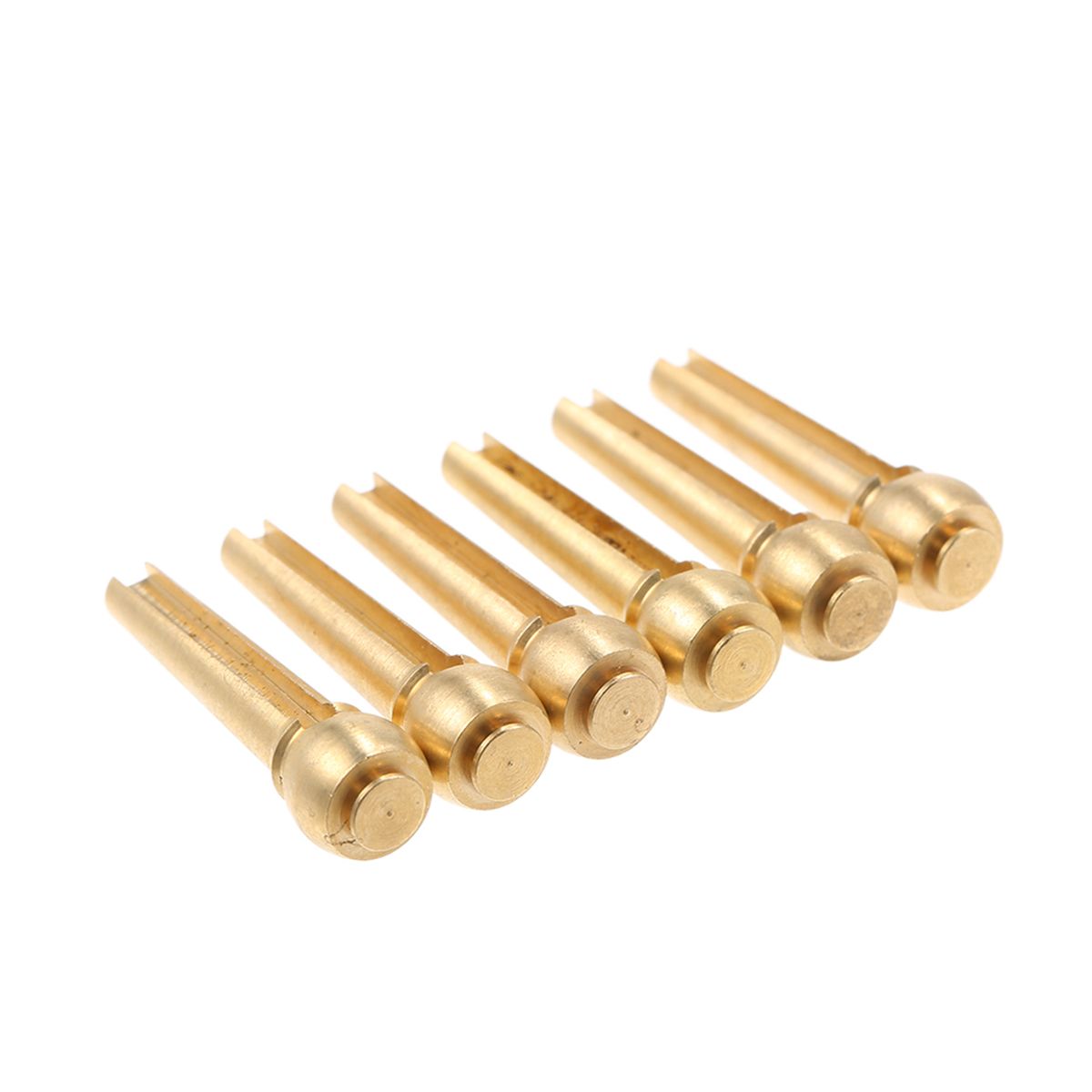 6pcs Metal Acoustic Guitar Bridge Pins Brass Guitar Strings